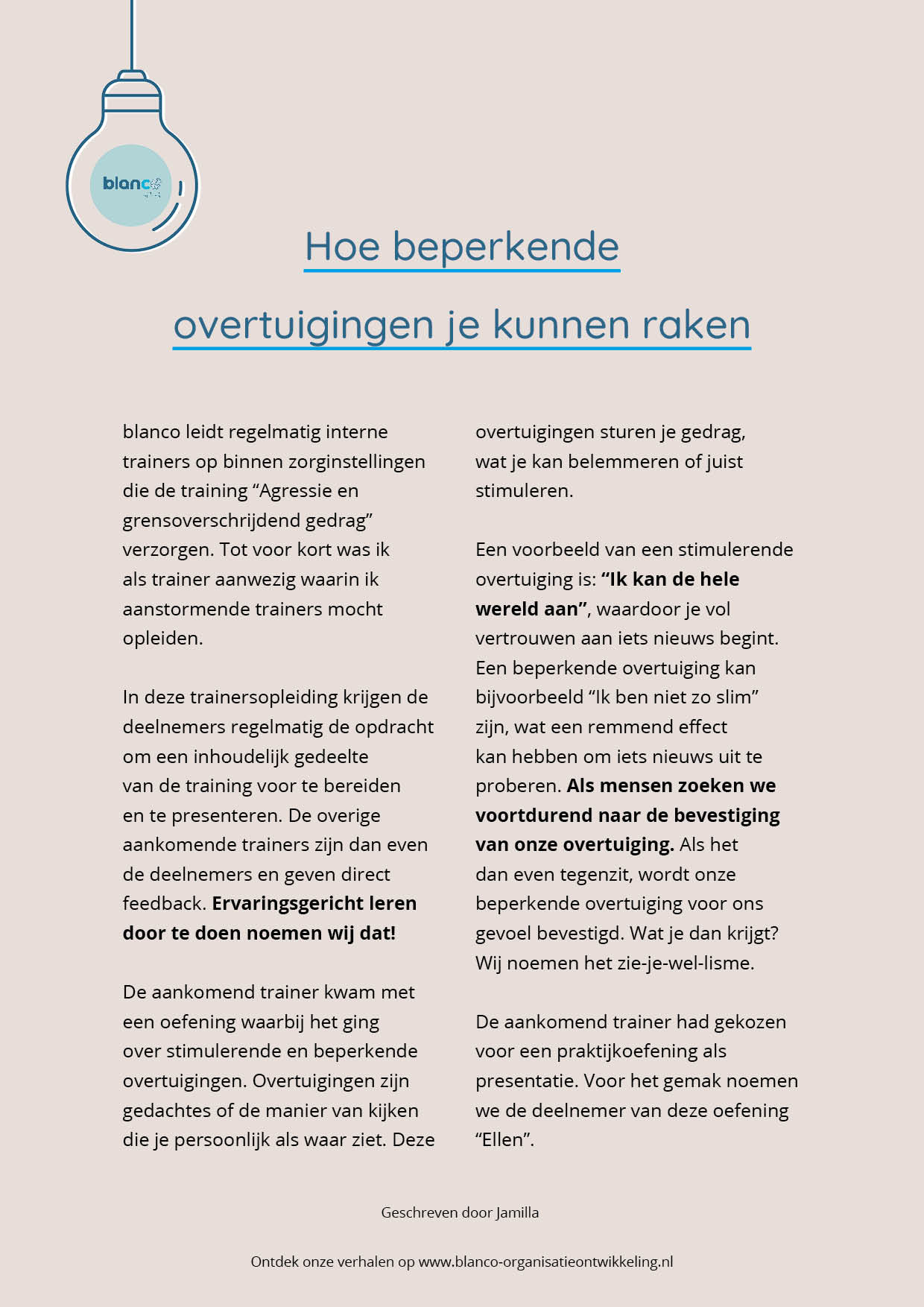 ervaring preview beperkende overtuigingen