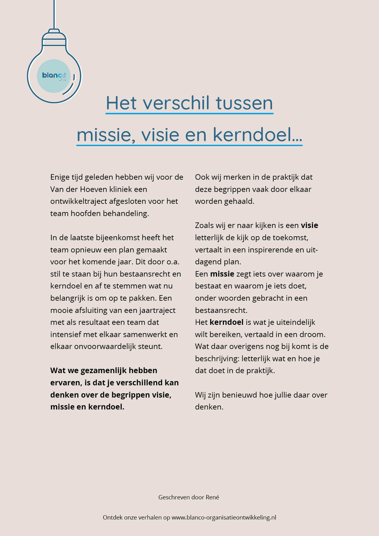 ervaring preview missie visie