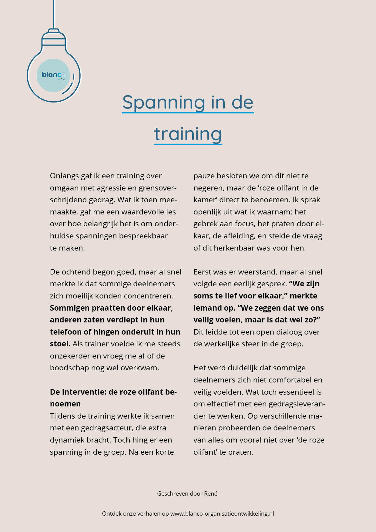 ervaring preview spanning training