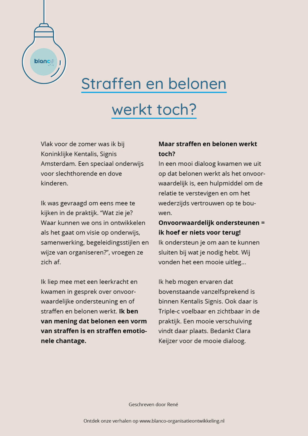 ervaring preview straffen en belonen