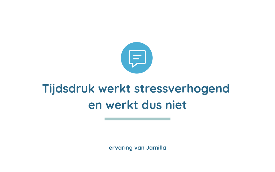 ervaring tijdsdruk